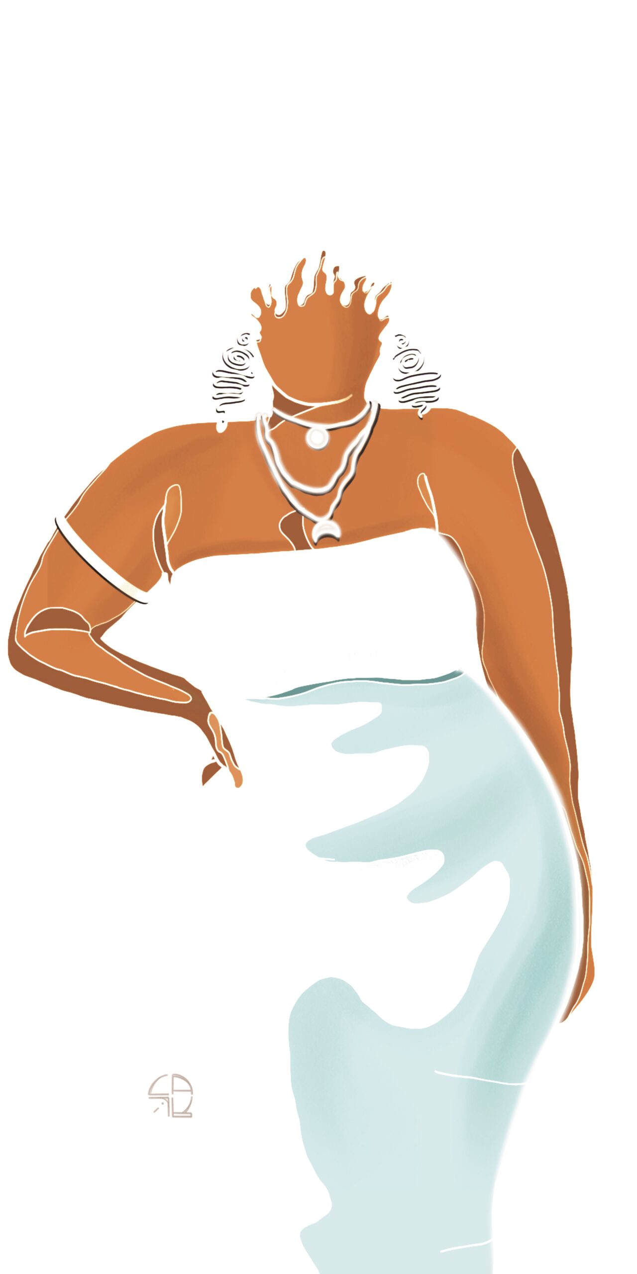 création artistique sur mesure - i.wura design Lyon - print - femme africaine - curvy