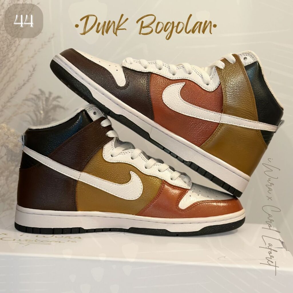 sneakers customisées peinture main- inspiration afro - bogolan – iWura Design Lyon